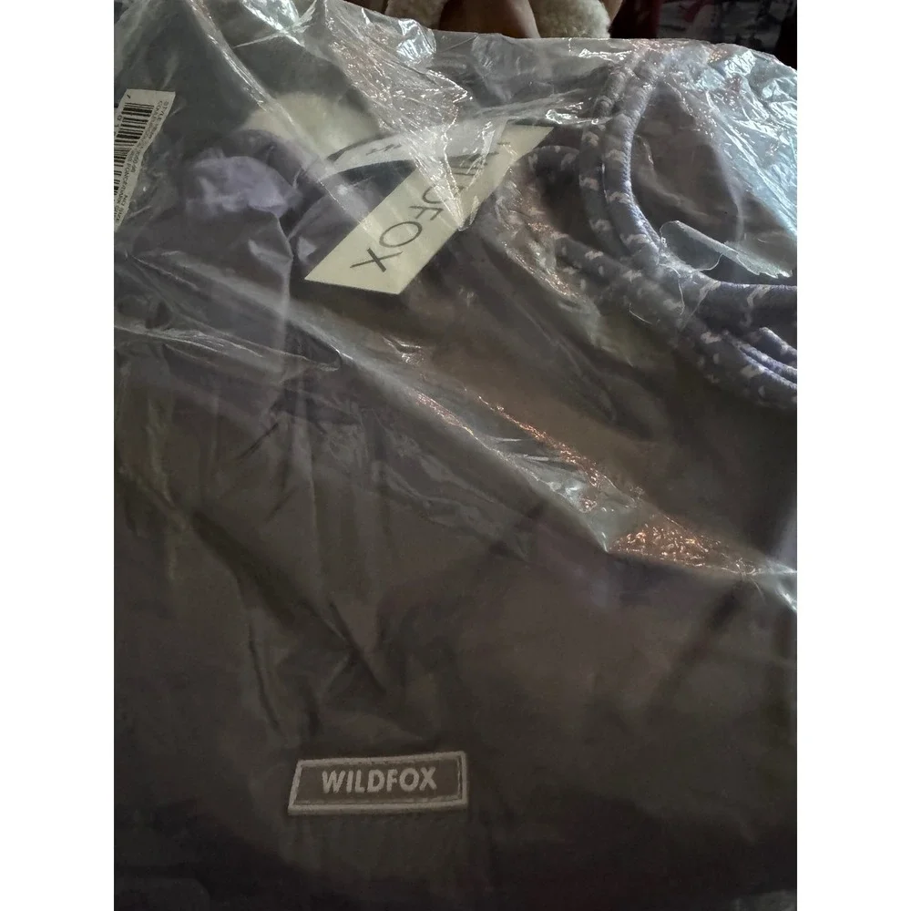 Wildfox Puffy Drawstring‎ Backpack Anthracite NWT MSRP $60
